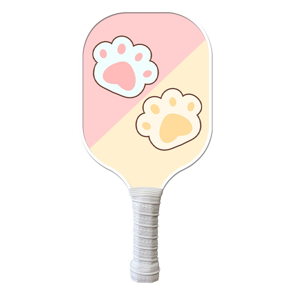 Adorable Cat Paw Pickleball Paddle – Cute Design Meets Pro-level Play | Includes 2 Balls - Cute Cat Paw - [Single Shot] + 2 Balls - image 1