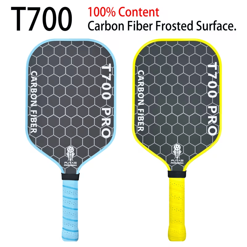 Woven T700 Carbon Fiber Pickleball Paddle, Matte Surface, Shock Absorbing Honeycomb Core, Non-slip Noise-reduction Handle - image 1