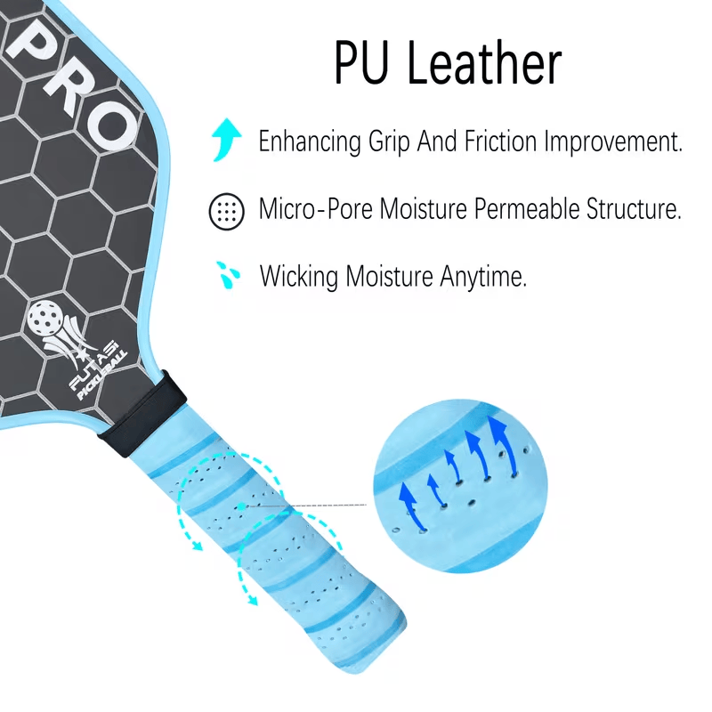 Woven T700 Carbon Fiber Pickleball Paddle, Matte Surface, Shock Absorbing Honeycomb Core, Non-slip Noise-reduction Handle - image 6