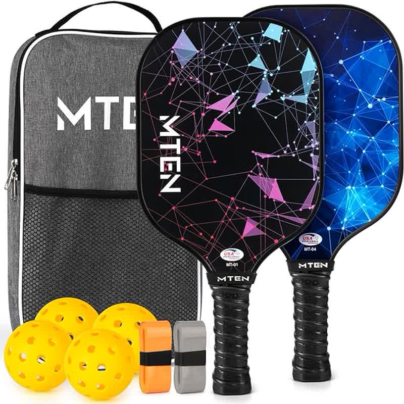 Pickleball Paddles, Usapa Approved Fiberglass Surface Rackets | Pickleball Set For Men, Women, Beginners & Intermediate Players - image 1