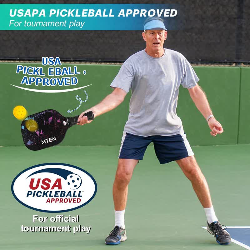 Pickleball Paddles, Usapa Approved Fiberglass Surface Rackets | Pickleball Set For Men, Women, Beginners & Intermediate Players - image 6
