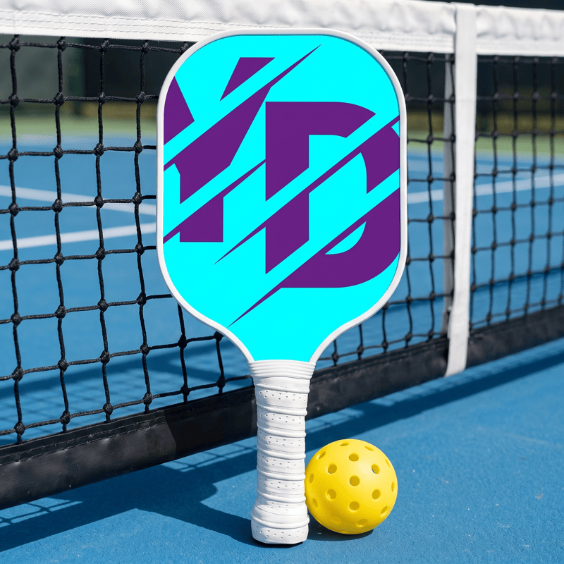Bold Purple Letter Pickleball Paddle Set – Fiberglass Paddle + 2 Balls - image 4