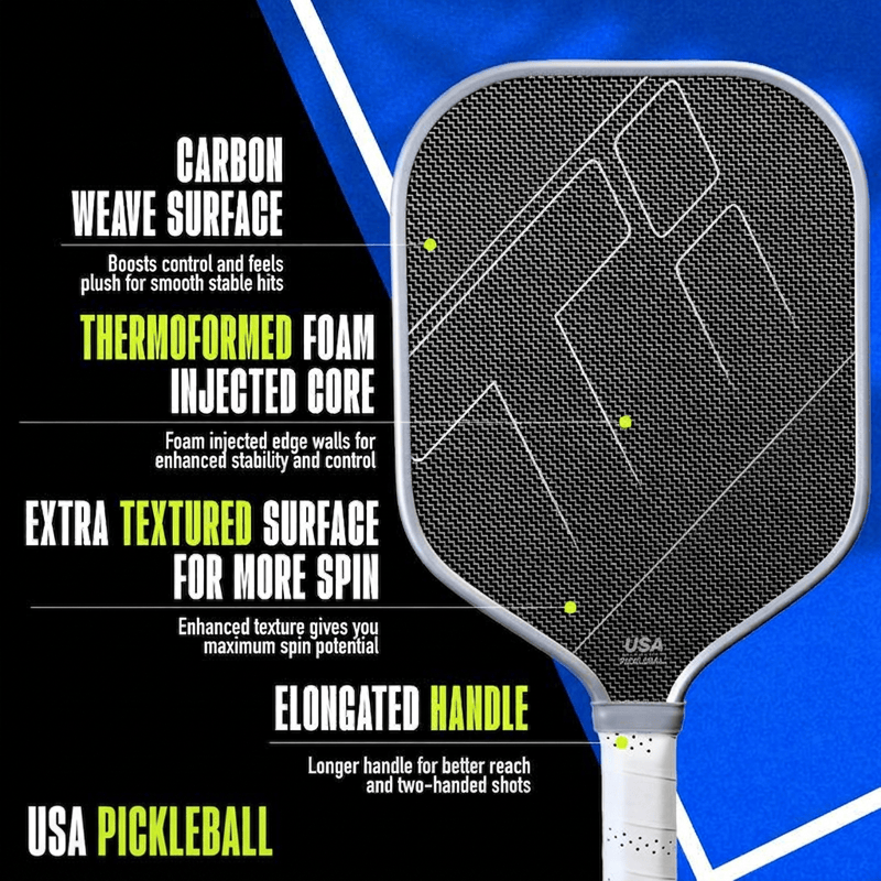 Fiberglass Pickleball Paddle With Textured Surface – Lightweight Control Paddle - image 2
