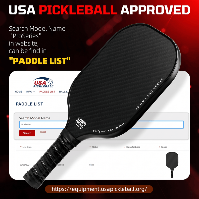 Dinkado Rally Series Fiberglass Pickleball Paddle Set with 4 Balls & Carry Bag - image 3