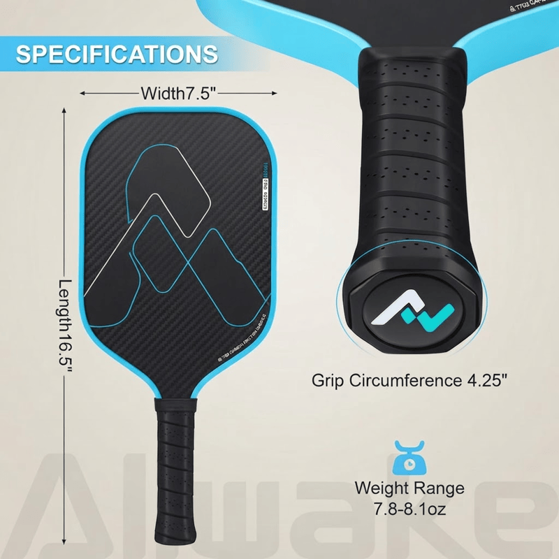 Elite T700 Raw Carbon Fiber Pickleball Paddle – Carbon Friction Surface | Usa Pickleball Approved - image 4