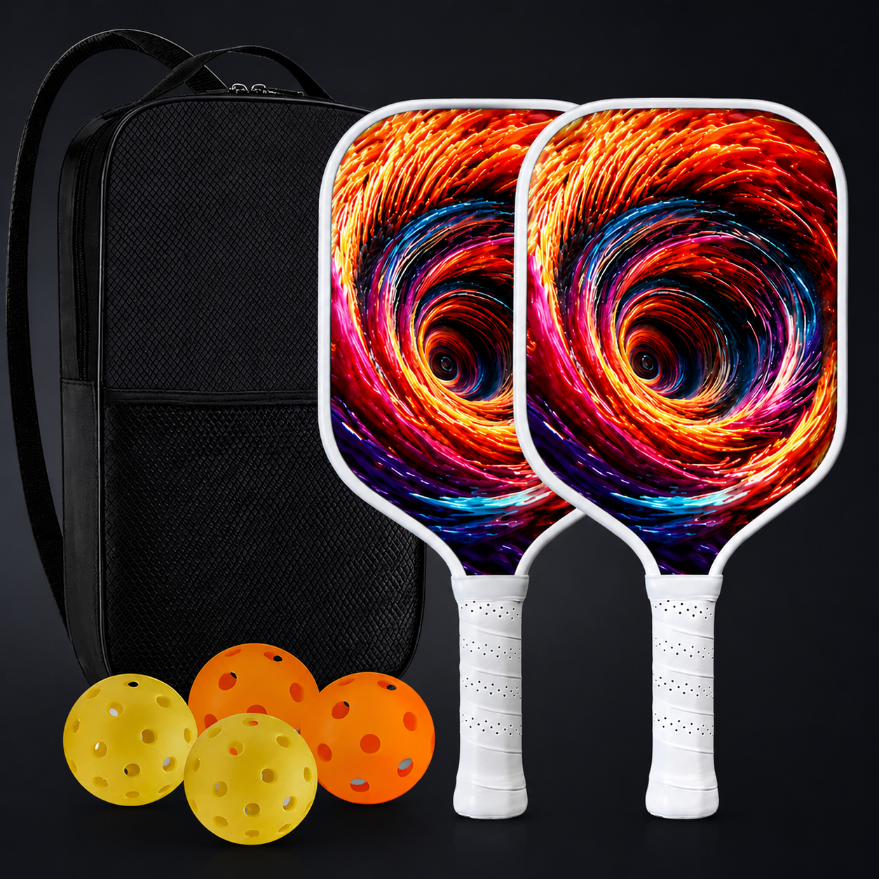 DINKADO Vortex Blaze™ 16mm Carbon Pickleball Paddle - Elongated - Carbon Fiber Face - 2-Paddle Set - image 6