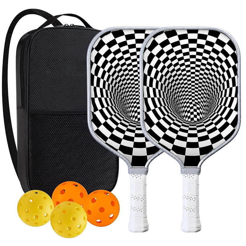 DINKADO Hypno Vortex™ Carbon Pickleball Paddle - Elongated - Carbon Fiber Face - 2-Paddle Set - image 8