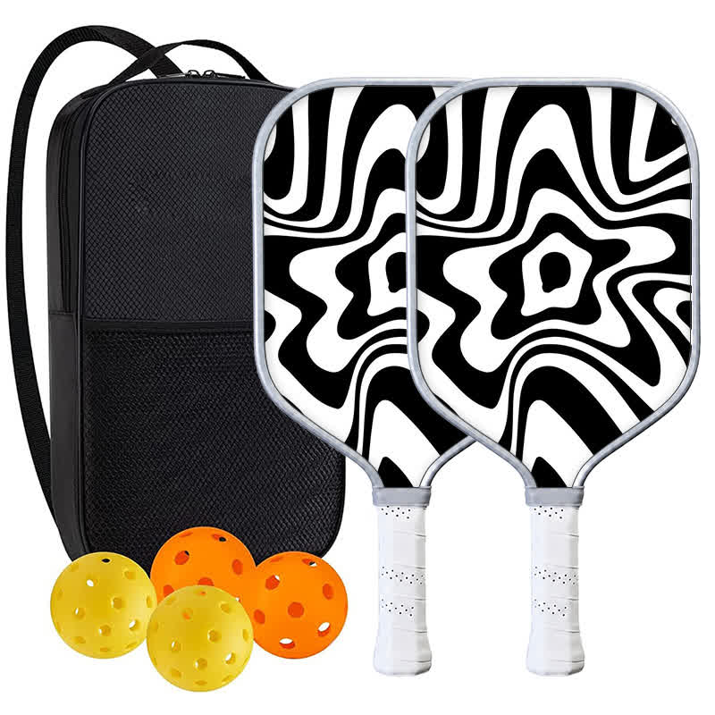 DINKADO Fluid Bloom™ Carbon Pickleball Paddle - Elongated - Carbon Fiber Face - 2-Paddle Set - image 6