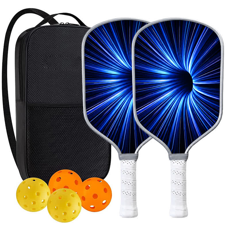 DINKADO Blue Abyss™ Carbon Pickleball Paddle - Traditional Round - Carbon Fiber Face - 2-Paddle Set - image 7