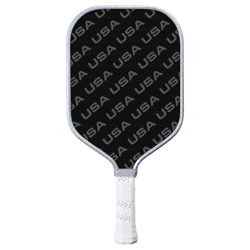 Dinkado Usa Pickleball Approved Carbon Fiber Paddle – 16mm Control Paddle With Premium Black Design - Elongated - Carbon Fiber Face - Single Paddle - image 1