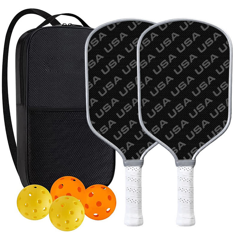 Dinkado Usa Pickleball Approved Carbon Fiber Paddle – 16mm Control Paddle With Premium Black Design - Traditional Round - Carbon Fiber Face - 2-Paddle Set - image 10