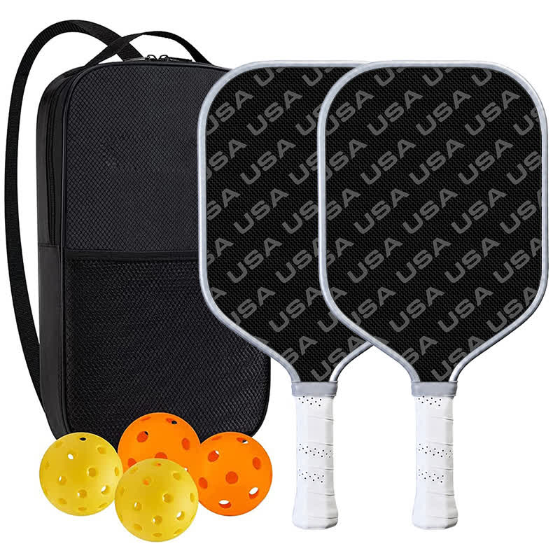 Dinkado Usa Pickleball Approved Carbon Fiber Paddle – 16mm Control Paddle With Premium Black Design - Elongated - Carbon Fiber Face - 2-Paddle Set - image 9