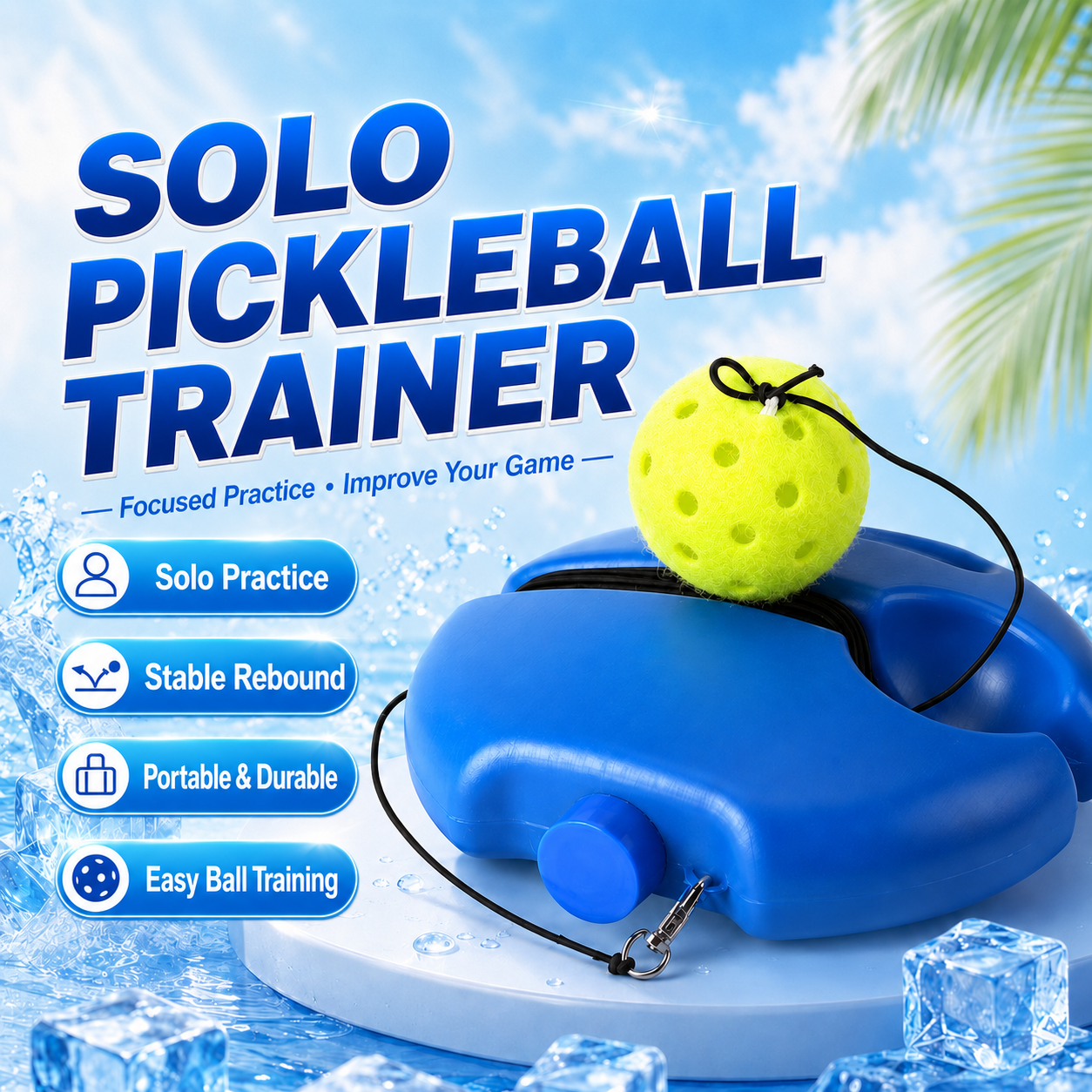 Dinkado Pro Pickleball Trainer – Advanced Solo Training System with Automatic Ball Return for Practice Anywhere - image 1
