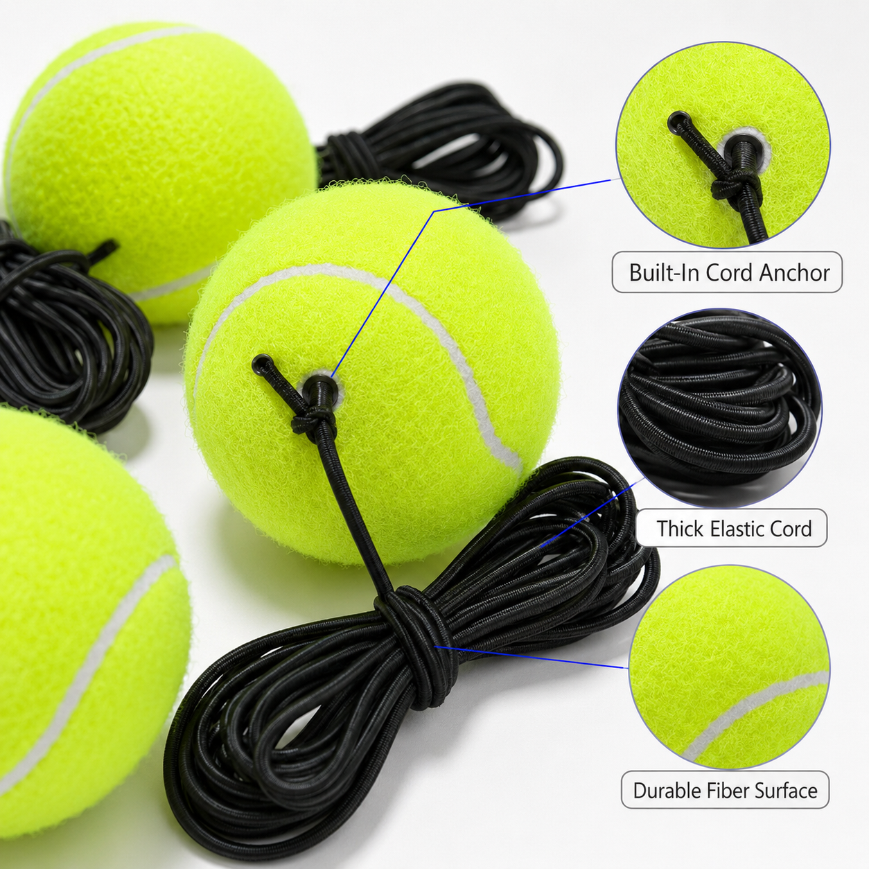 Dinkado Pickleball Trainer Replacement Balls – 2 Pack for Solo Practice - image 4