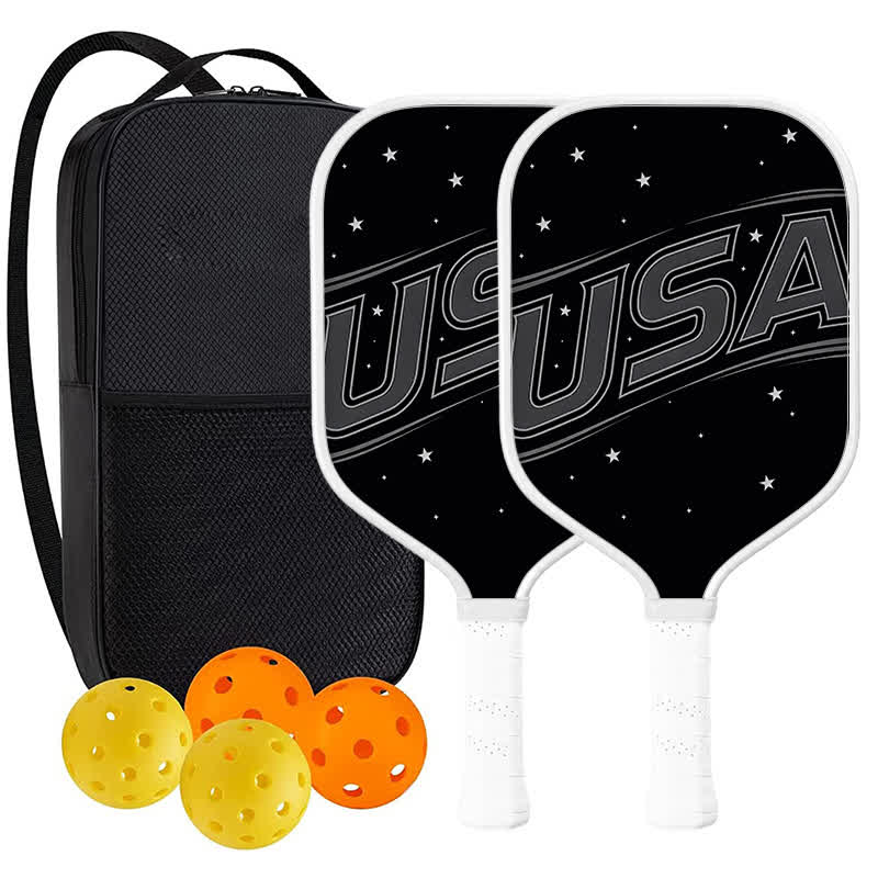 Dinkado USA Pickleball Approved Carbon Fiber Paddle – 16mm Patriot Edition with Premium American Design - Elongated - Carbon Fiber Face - 2-Paddle Set - image 10