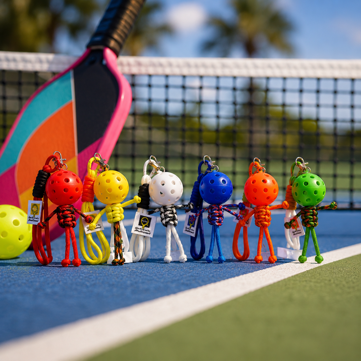 Lucky Court Buddy™ – Mini Pickleball Bag Charm & Keychain - image 4