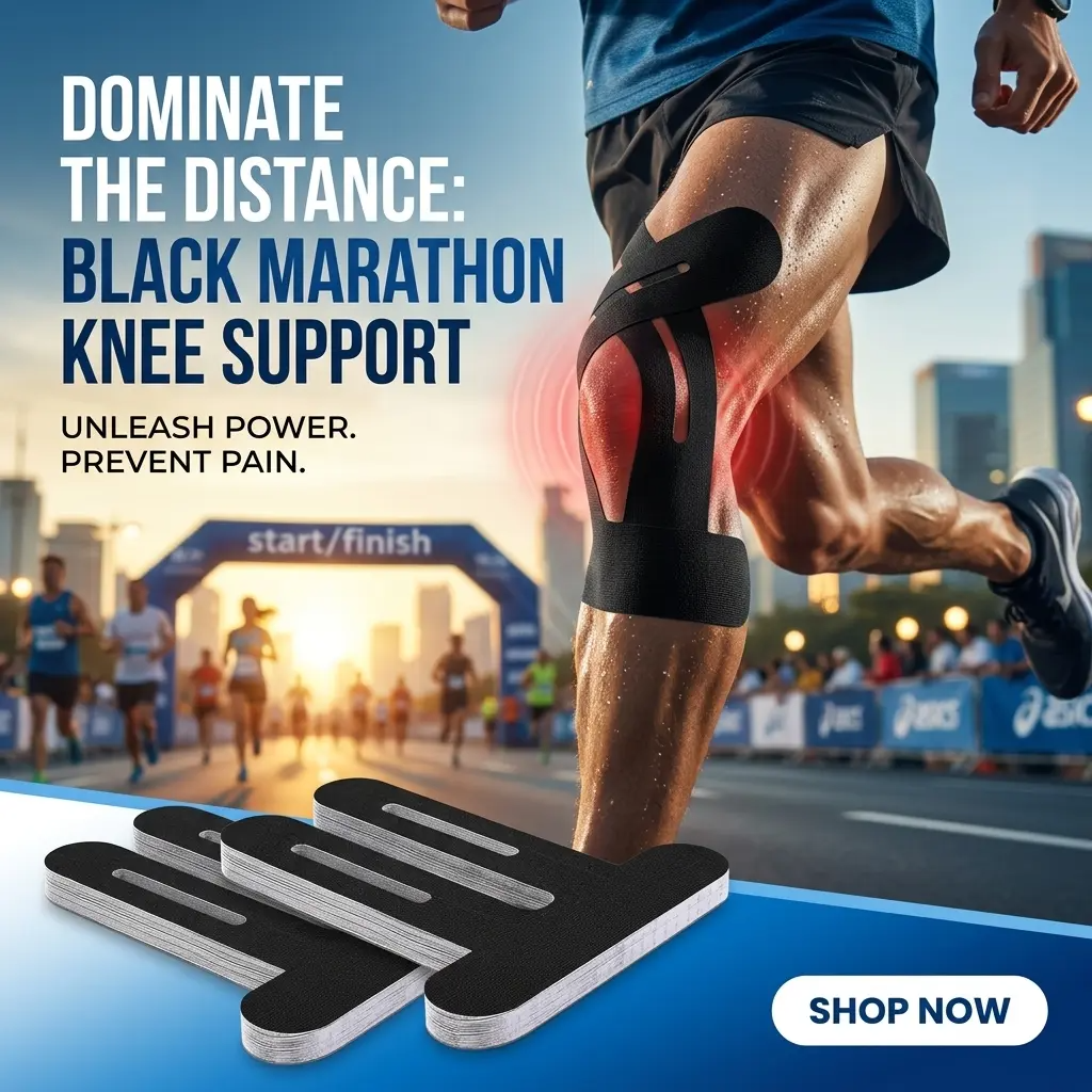 Dinkado Precut Kinesiology Tape – 10PCS Knee Support Strips for Better Stability During Pickleball, Running & Training - image 5