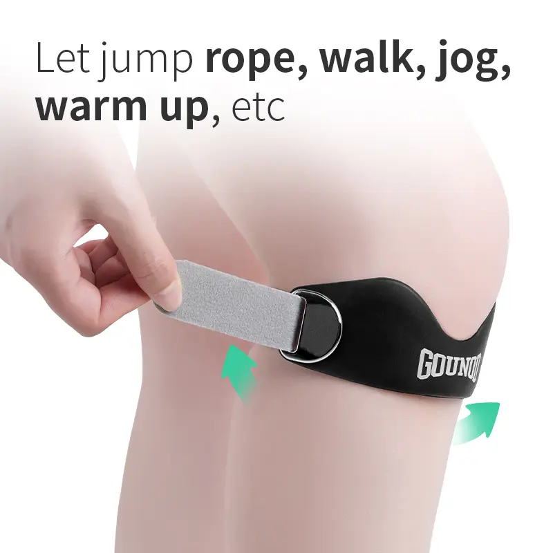 Adjustable Patella Knee Strap – Anti-Slip Patellar Tendon Support for Men & Women, Running, Basketball, Volleyball, Squats, Hiki - image 7