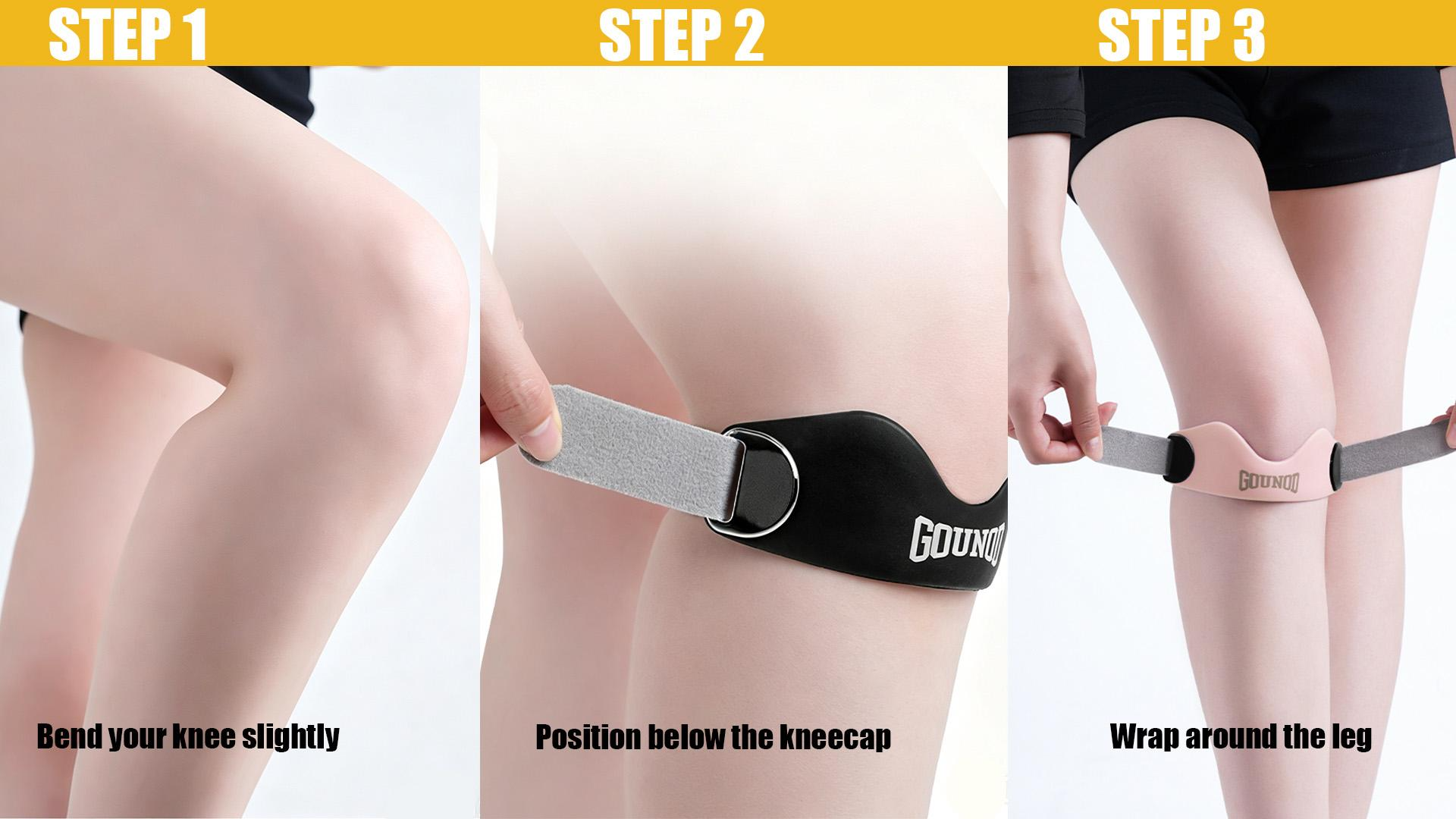 Adjustable Patella Knee Strap – Anti-Slip Patellar Tendon Support for Men & Women, Running, Basketball, Volleyball, Squats, Hiki - image 9