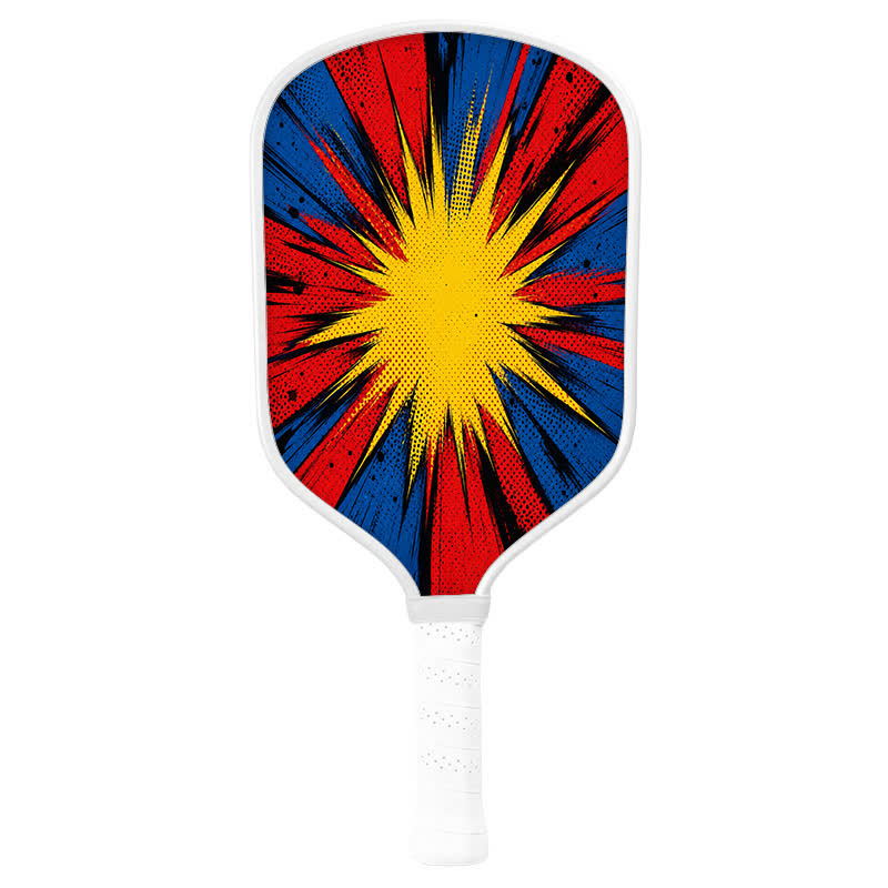 Dinkado 16mm T700 Carbon Fiber "Impact Burst" Pickleball Paddle – USA Pickleball Approved - Traditional Round - Carbon Fiber Face - Single Paddle - image 2