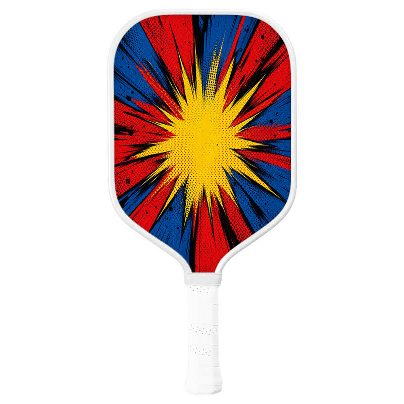 Dinkado 16mm T700 Carbon Fiber "Impact Burst" Pickleball Paddle – USA Pickleball Approved - Elongated - Carbon Fiber Face - Single Paddle - image 1