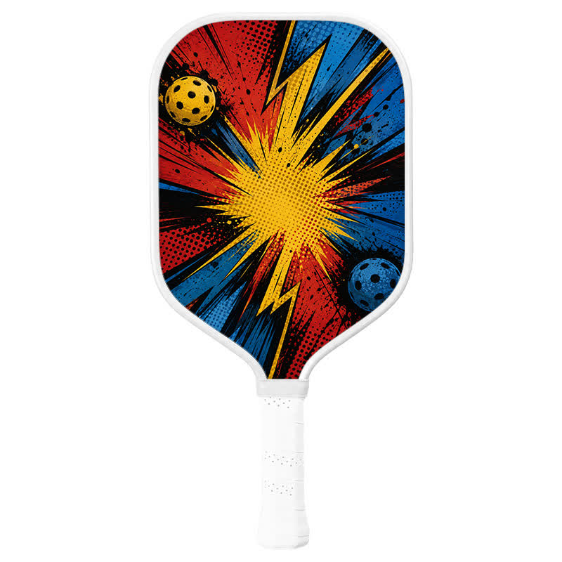 Dinkado 16mm T700 Carbon Fiber "Power Clash" Pickleball Paddle – USA Pickleball Approved - Elongated - Carbon Fiber Face - Single Paddle - image 1