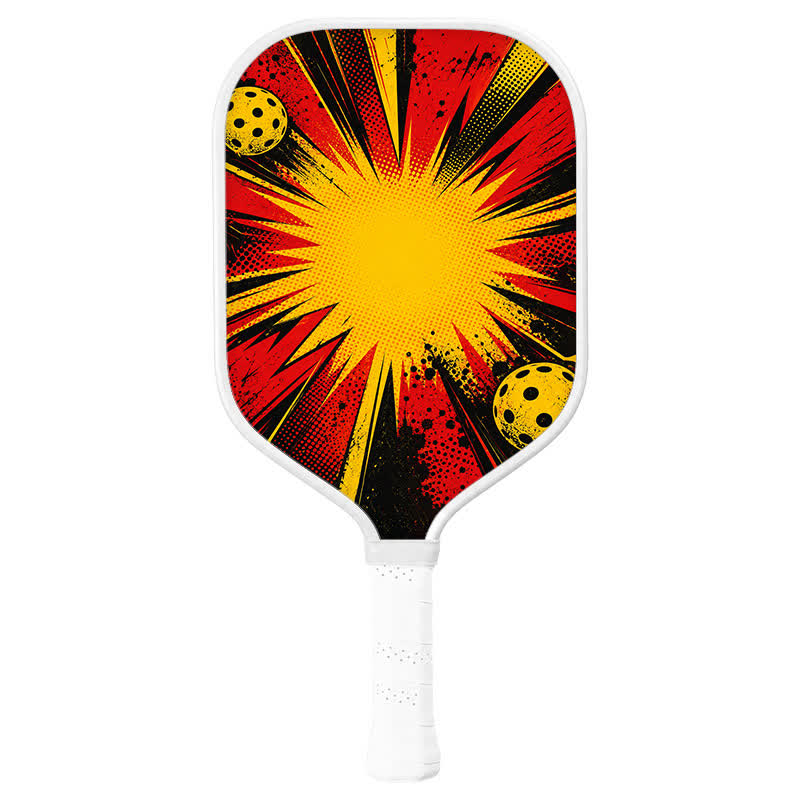Dinkado 16mm T700 Carbon Fiber "Thunder Pop" Pickleball Paddle – USA Pickleball Approved - Elongated - Carbon Fiber Face - Single Paddle - image 1