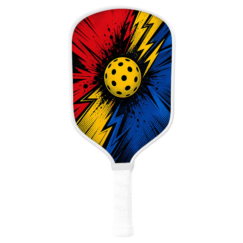 Dinkado 16mm T700 Carbon Fiber "Dink Shock" Pickleball Paddle – USA Pickleball Approved - Traditional Round - Carbon Fiber Face - Single Paddle - image 2