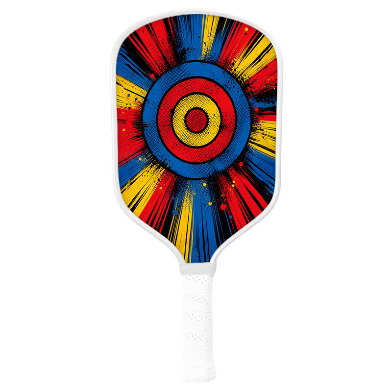 Dinkado 16mm T700 Carbon Fiber "Target Rush" Pickleball Paddle – USA Pickleball Approved - Traditional Round - Carbon Fiber Face - Single Paddle - image 2