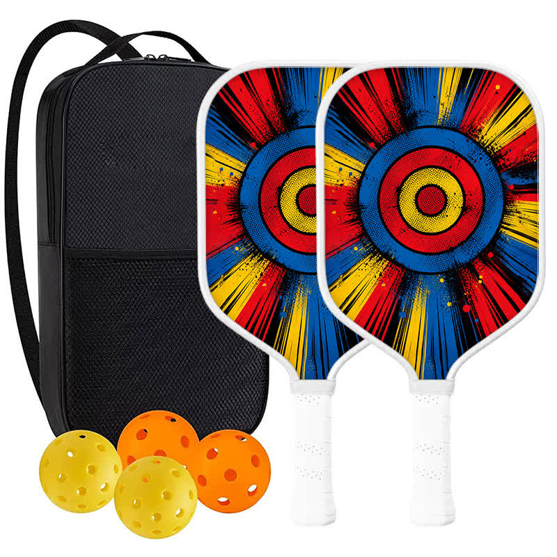 Dinkado 16mm T700 Carbon Fiber "Target Rush" Pickleball Paddle – USA Pickleball Approved - Elongated - Carbon Fiber Face - 2-Paddle Set - image 9
