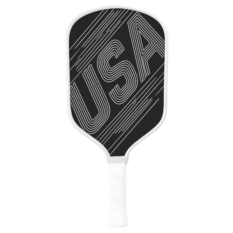 Dinkado 16mm T700 Carbon Fiber "Varsity Lines" Pickleball Paddle – Original American Sports Graphic, USA Pickleball Approved - Traditional Round - Carbon Fiber Face - Single Paddle - image 2