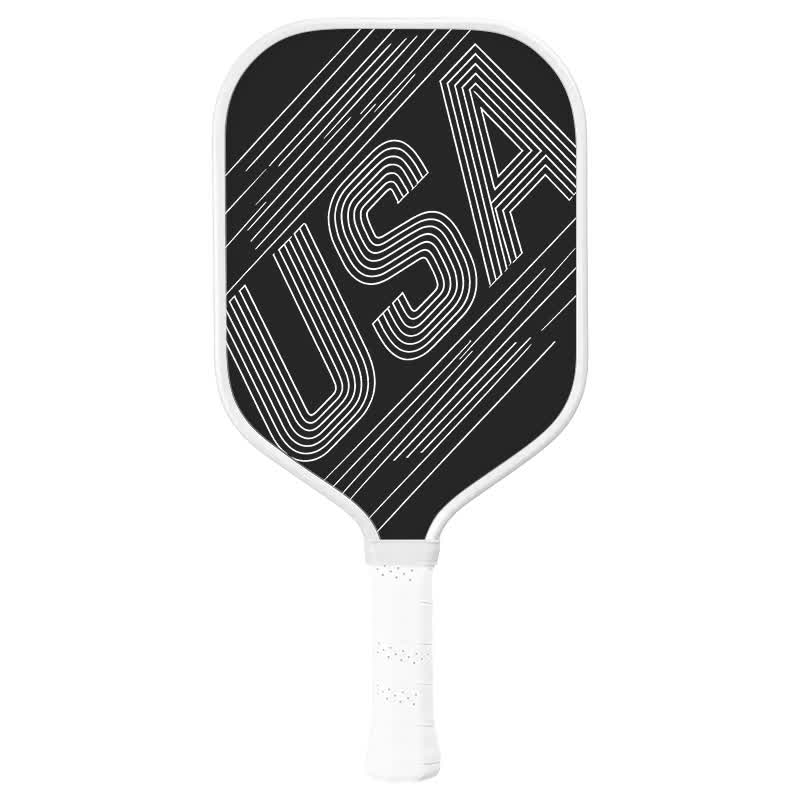 Dinkado 16mm T700 Carbon Fiber "Varsity Lines" Pickleball Paddle – Original American Sports Graphic, USA Pickleball Approved - Elongated - Carbon Fiber Face - Single Paddle - image 1