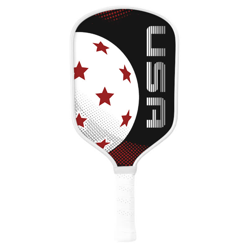 Dinkado 16mm T700 Carbon Fiber "Stars & Stripes" Pickleball Paddle – Original American Heritage Design, USA Pickleball Approved - Traditional Round - Carbon Fiber Face - Single Paddle - image 2