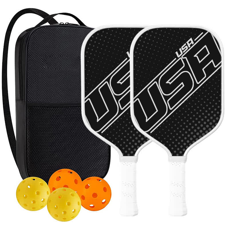 Dinkado 16mm T700 Carbon Fiber "Midnight USA" Pickleball Paddle – Original Athletic Graphic Design, USA Pickleball Approved - Elongated - Carbon Fiber Face - 2-Paddle Set - image 9