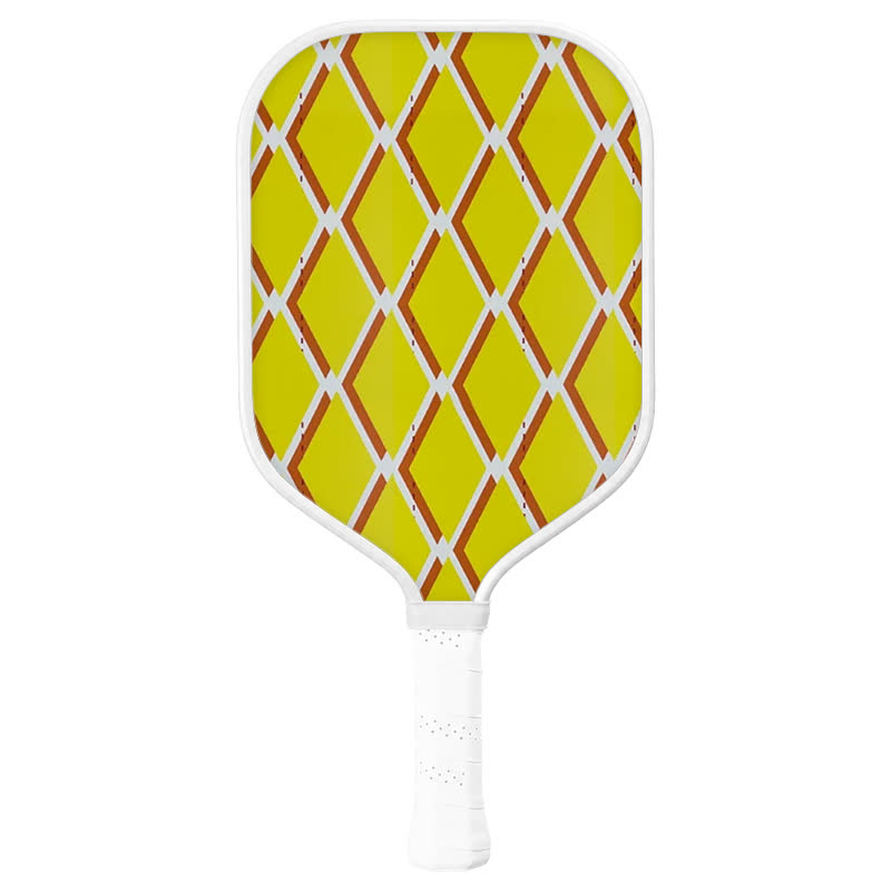 Dinkado 16mm Carbon Fiber Pickleball Paddle – T700 Carbon Paddle with Control & Spin, Retro Diamond Series - Elongated - Carbon Fiber Face - Single Paddle - image 1
