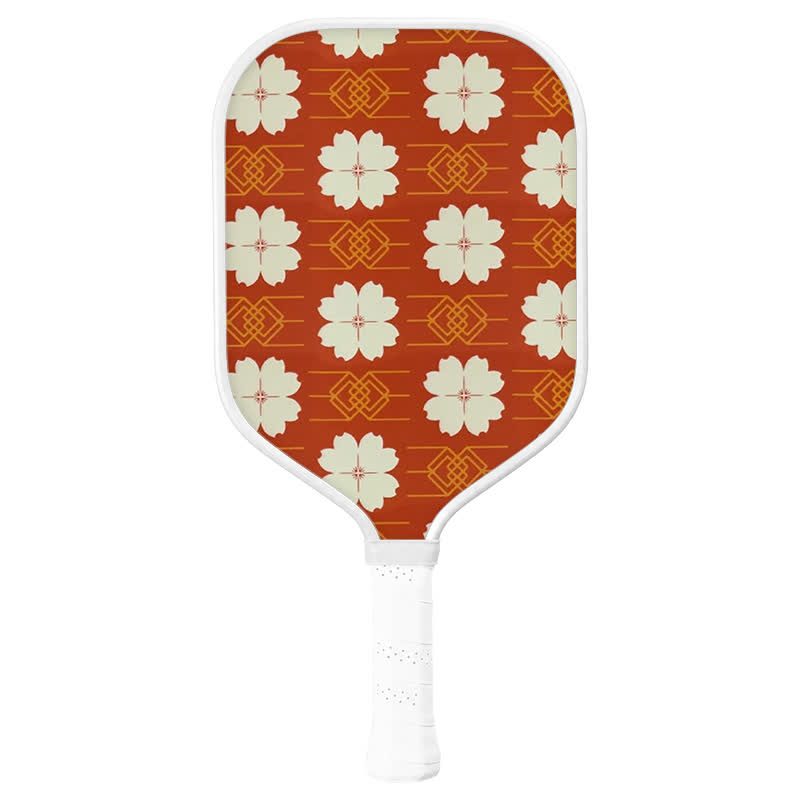 Dinkado 16mm Carbon Fiber Pickleball Paddle – T700 Carbon Paddle with Control & Spin, Heritage Floral Series - Elongated - Carbon Fiber Face - Single Paddle - image 1