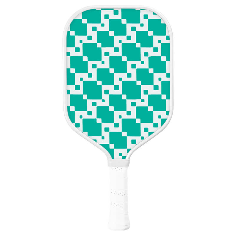 Dinkado 16mm Carbon Fiber Pickleball Paddle – T700 Carbon Paddle with Control & Spin, Pixel Wave Series - Elongated - Carbon Fiber Face - Single Paddle - image 1