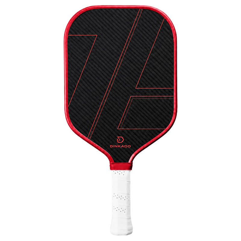 Dinkado Pro Series 16mm Carbon Fiber Pickleball Paddle – Premium T700 Surface with Control & Spin - Red - Elongated Carbon Fiber - Single Paddle - image 24