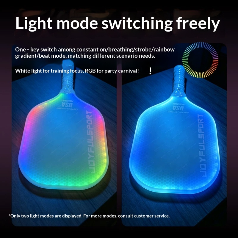 NightGlow LED Pickleball Paddle – Rechargeable Light-Up Paddle with 20 Dynamic Modes for Night Games - image 2