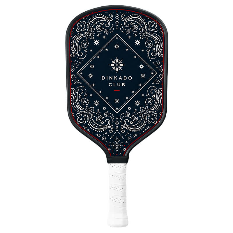 Dinkado Bandana Club 16mm Pickleball Paddle – Americana Heritage Court Design - Traditional Round - Carbon Fiber Face - Single Paddle - image 10