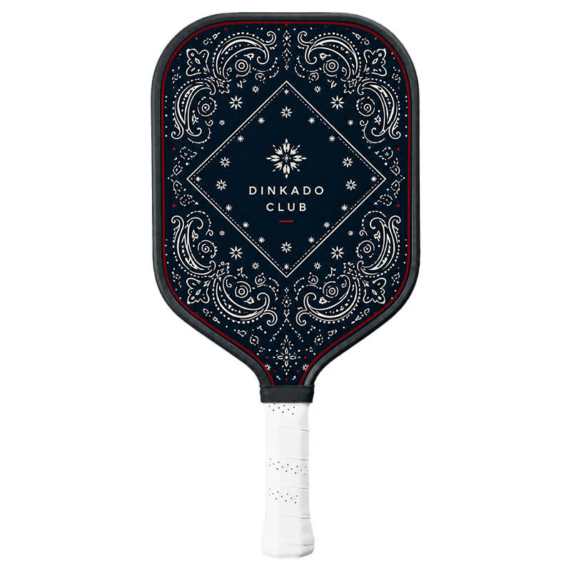 Dinkado Bandana Club 16mm Pickleball Paddle – Americana Heritage Court Design - Elongated - Carbon Fiber Face - Single Paddle - image 1