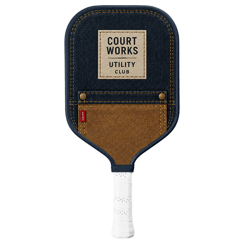 Dinkado Court Works 16mm Pickleball Paddle – Utility Club Lightweight Design - Elongated - Carbon Fiber Face - Single Paddle - image 1
