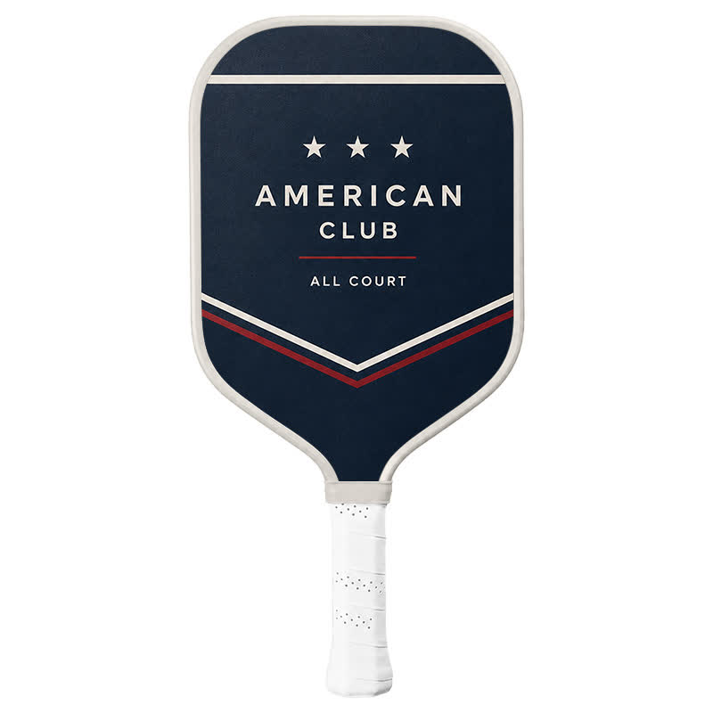 Dinkado American Club 16mm Pickleball Paddle – Classic All Court Performance Design - Elongated - Carbon Fiber Face - Single Paddle - image 1