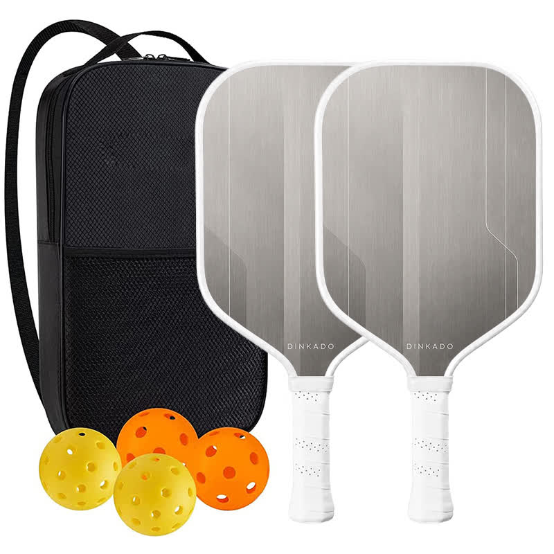 Dinkado Alloy Line 16mm Pickleball Paddle – Modern Performance Control Design - Elongated - Carbon Fiber Face - 2-Paddle Set - image 9