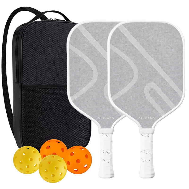 Dinkado Motion Line 16mm Pickleball Paddle – Minimalist Control & Spin Design - Elongated - Carbon Fiber Face - 2-Paddle Set - image 9