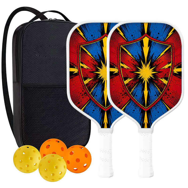 Dinkado 16mm T700 Carbon Fiber "Impact Shield" Pickleball Paddle – USA Pickleball Approved - Elongated - Carbon Fiber Face - 2-Paddle Set - image 9