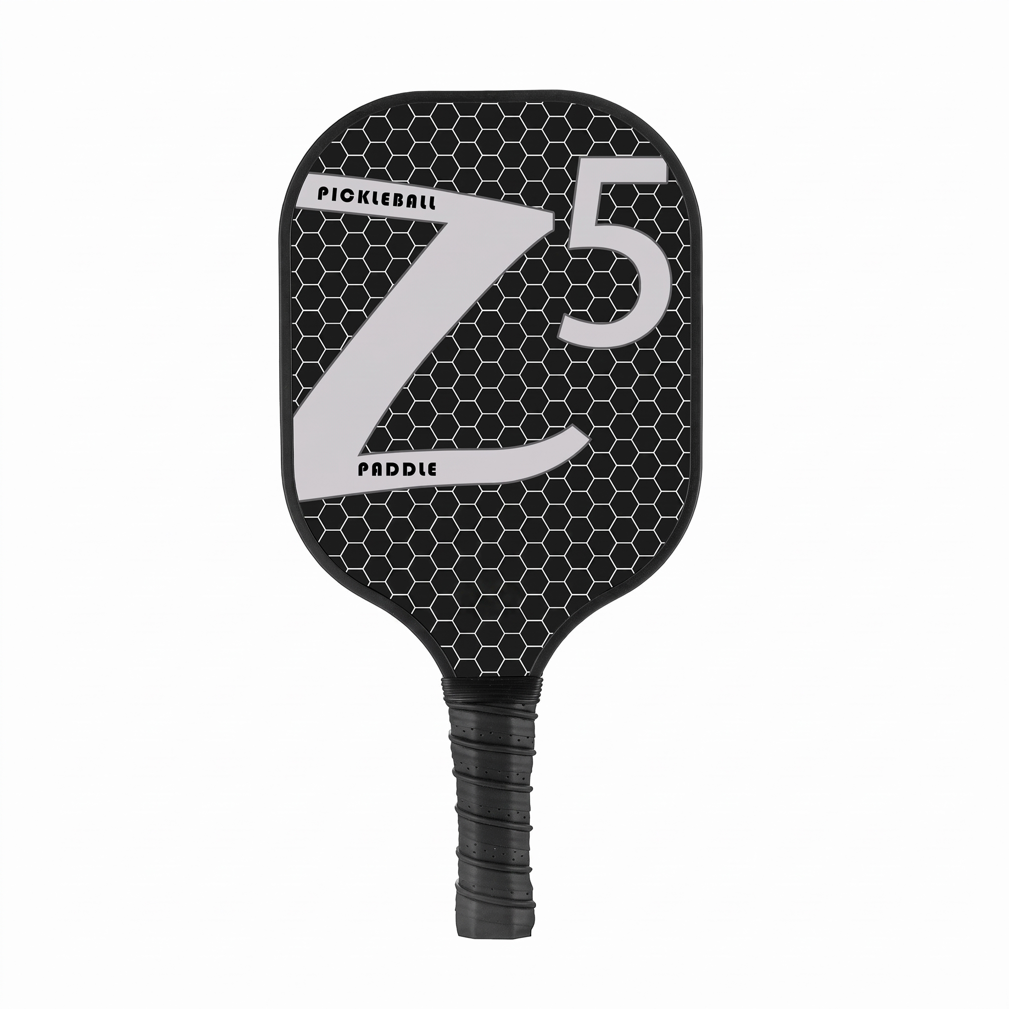 Professional Fiberglass Pickleball Paddle – Lightweight Honeycomb Core Design - Star Shine Black Z -- [Single Purchase] + 2 Balls - image 4