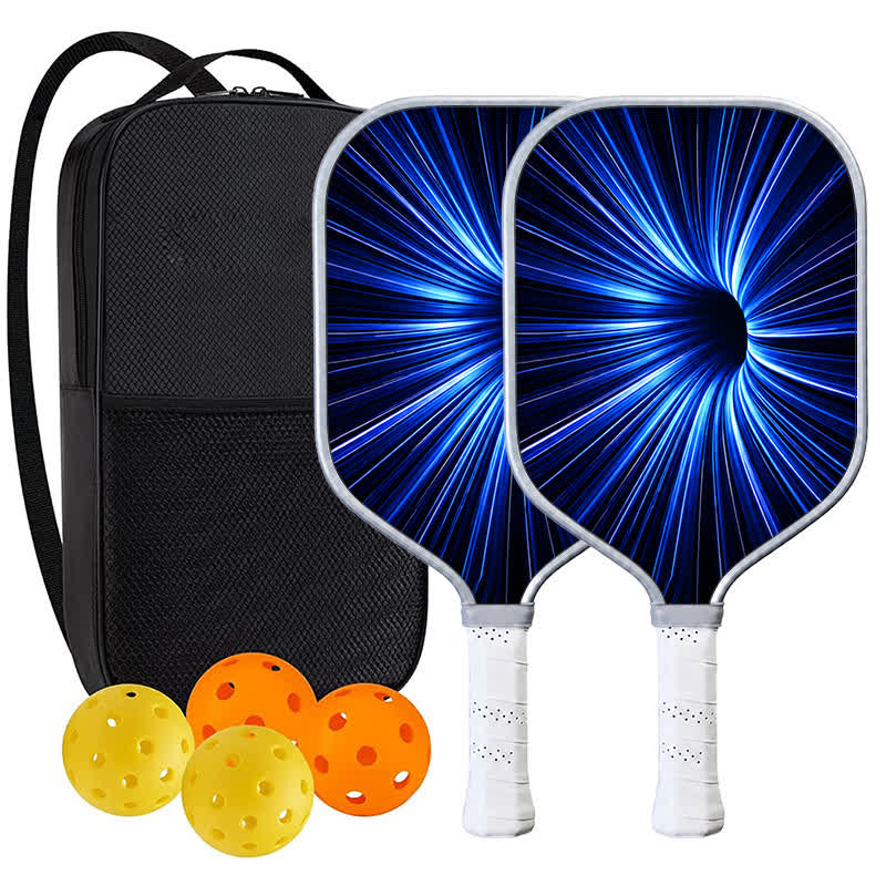 DINKADO Blue Abyss™ Carbon Pickleball Paddle - Elongated - Carbon Fiber Face - 2-Paddle Set - image 6