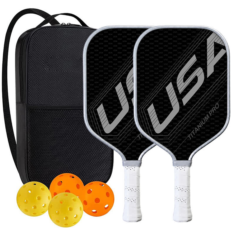 Dinkado USA Pickleball Approved Carbon Fiber Paddle – 16mm Textured Paddle for Power & Control - Elongated - Carbon Fiber Face - 2-Paddle Set - image 10