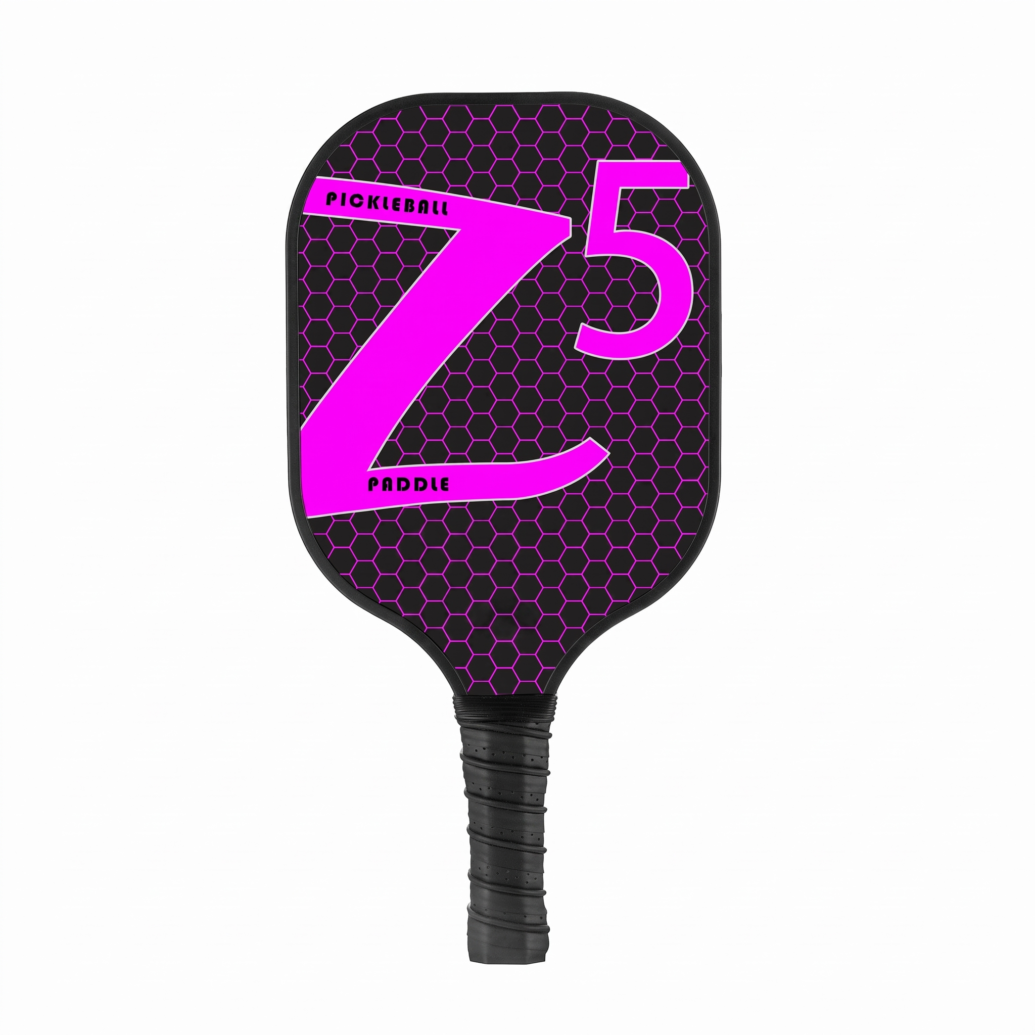 Professional Fiberglass Pickleball Paddle – Lightweight Honeycomb Core Design - Rose Red Z -- [Single Shot] + 2 Balls - image 3